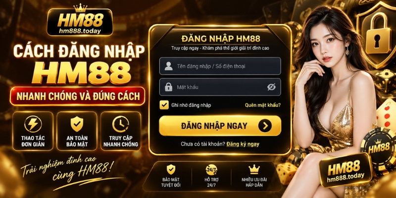 Cách đăng nhập HM88 nhanh chóng và đúng cách